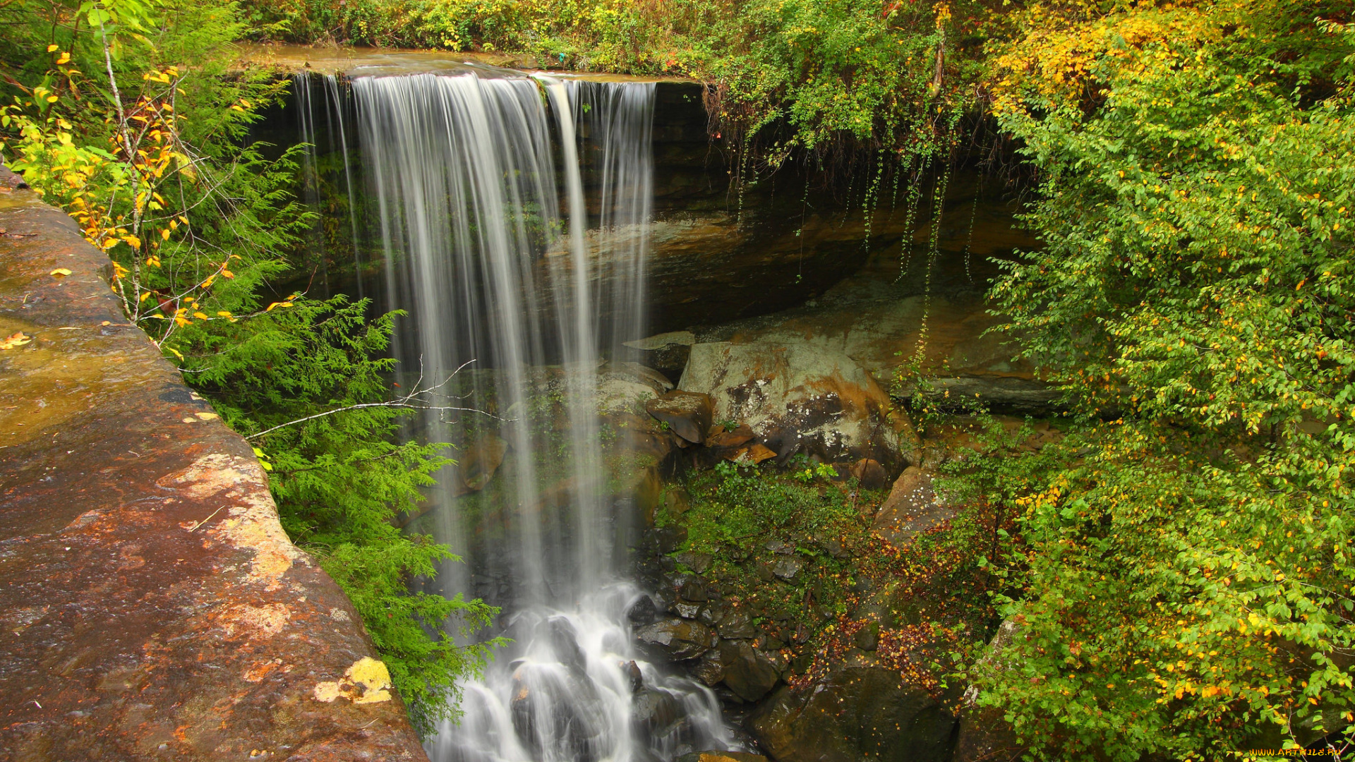 природа, водопады, простор