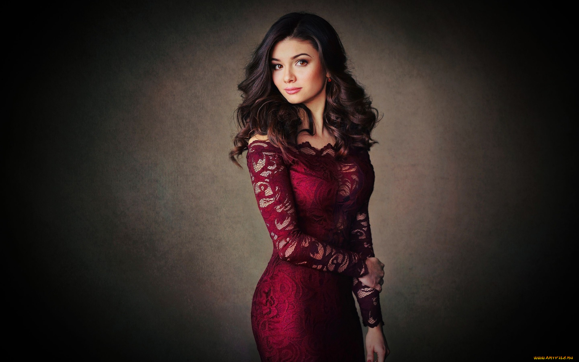 девушки, -unsort, , брюнетки, темноволосые, фон, взгляд, девушка