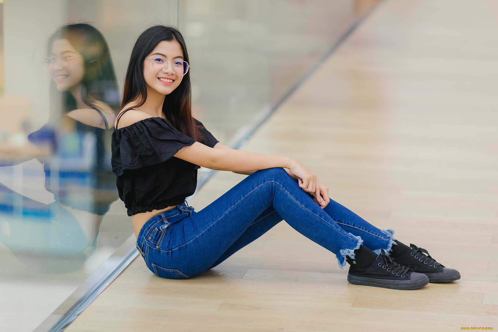 девушки, -unsort, , азиатки, фон, взгляд, девушка