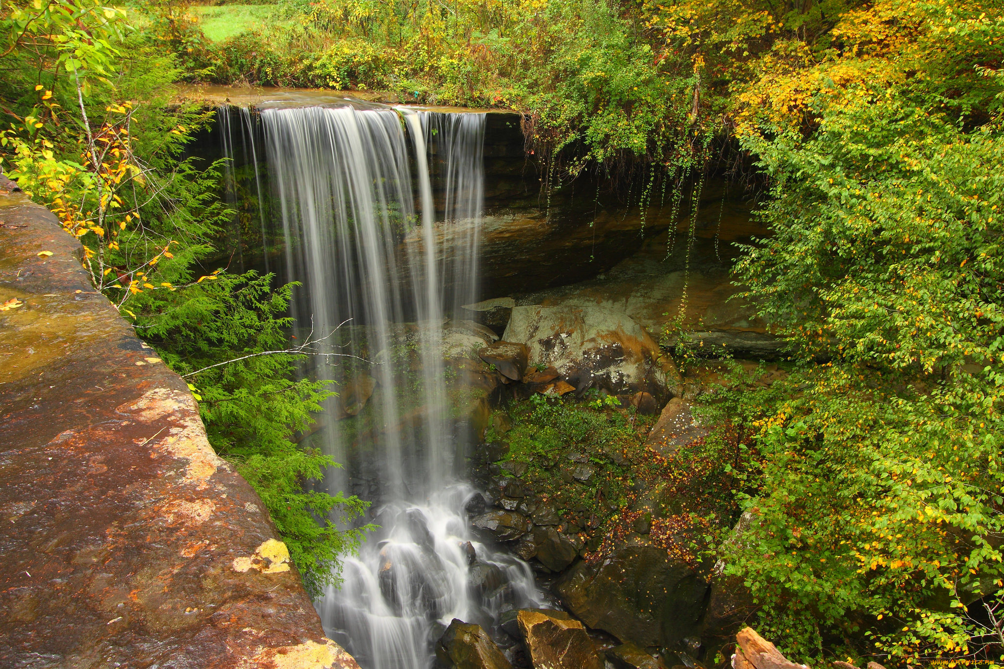 природа, водопады, простор