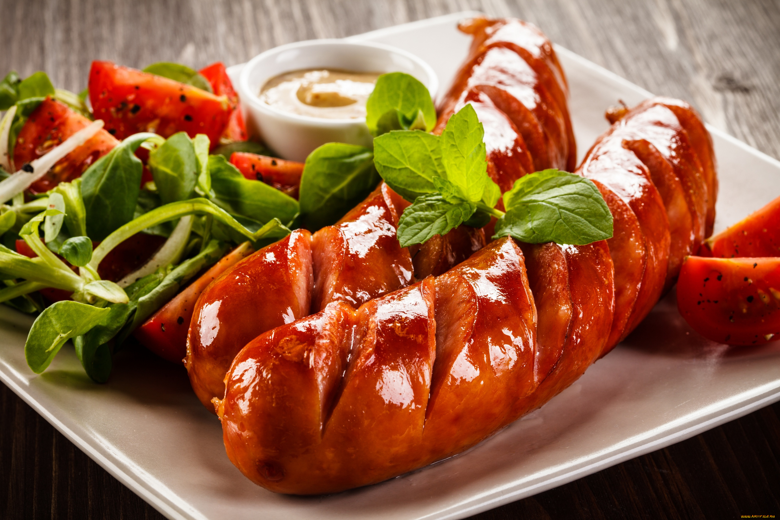 еда, шашлык, , барбекю, мята, огурец, кетчуп, томат, гриль, сосиска, горчица, помидоры