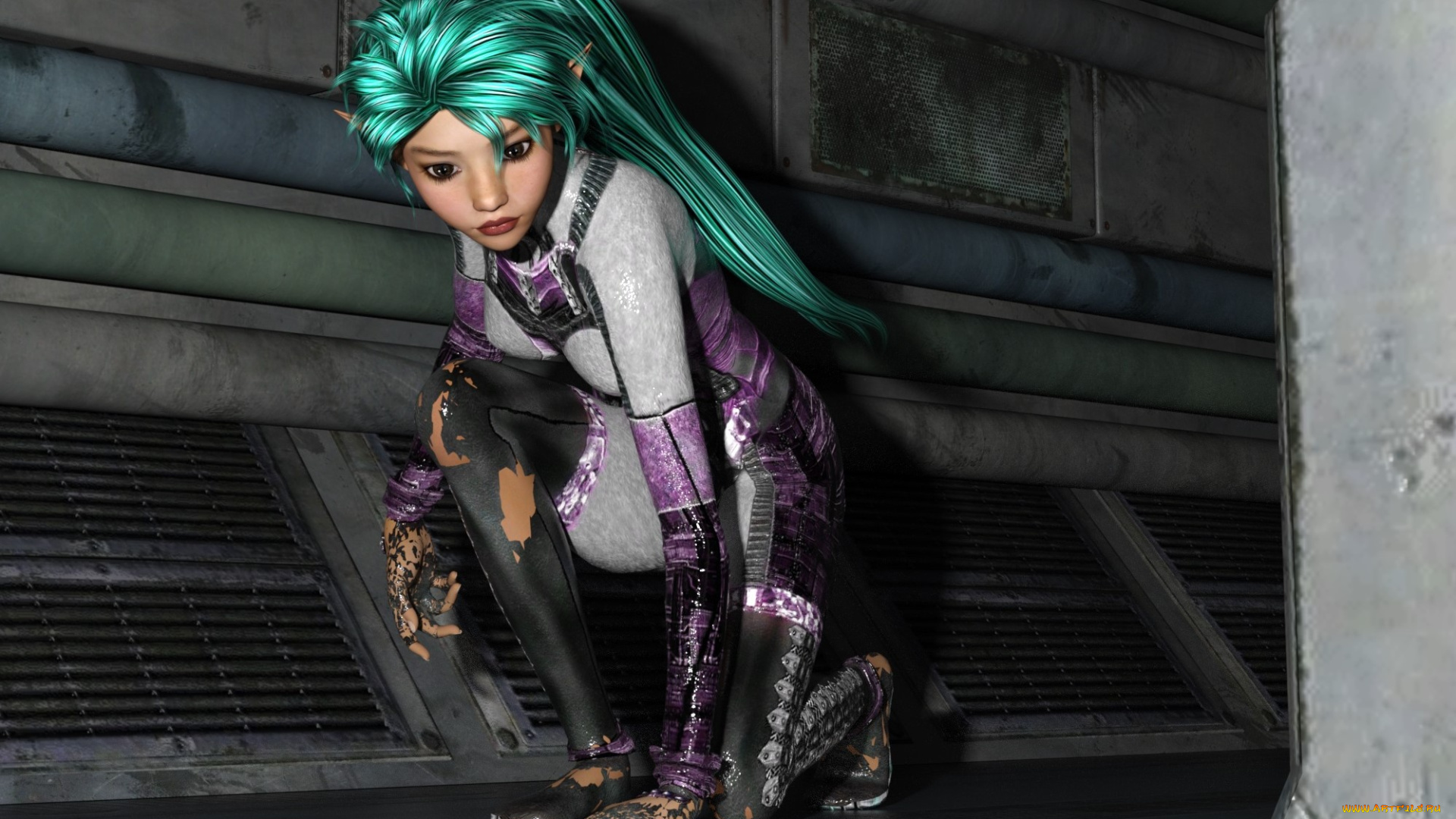 3д, графика, эльфы, , elves, фон, эльфийка, взгляд