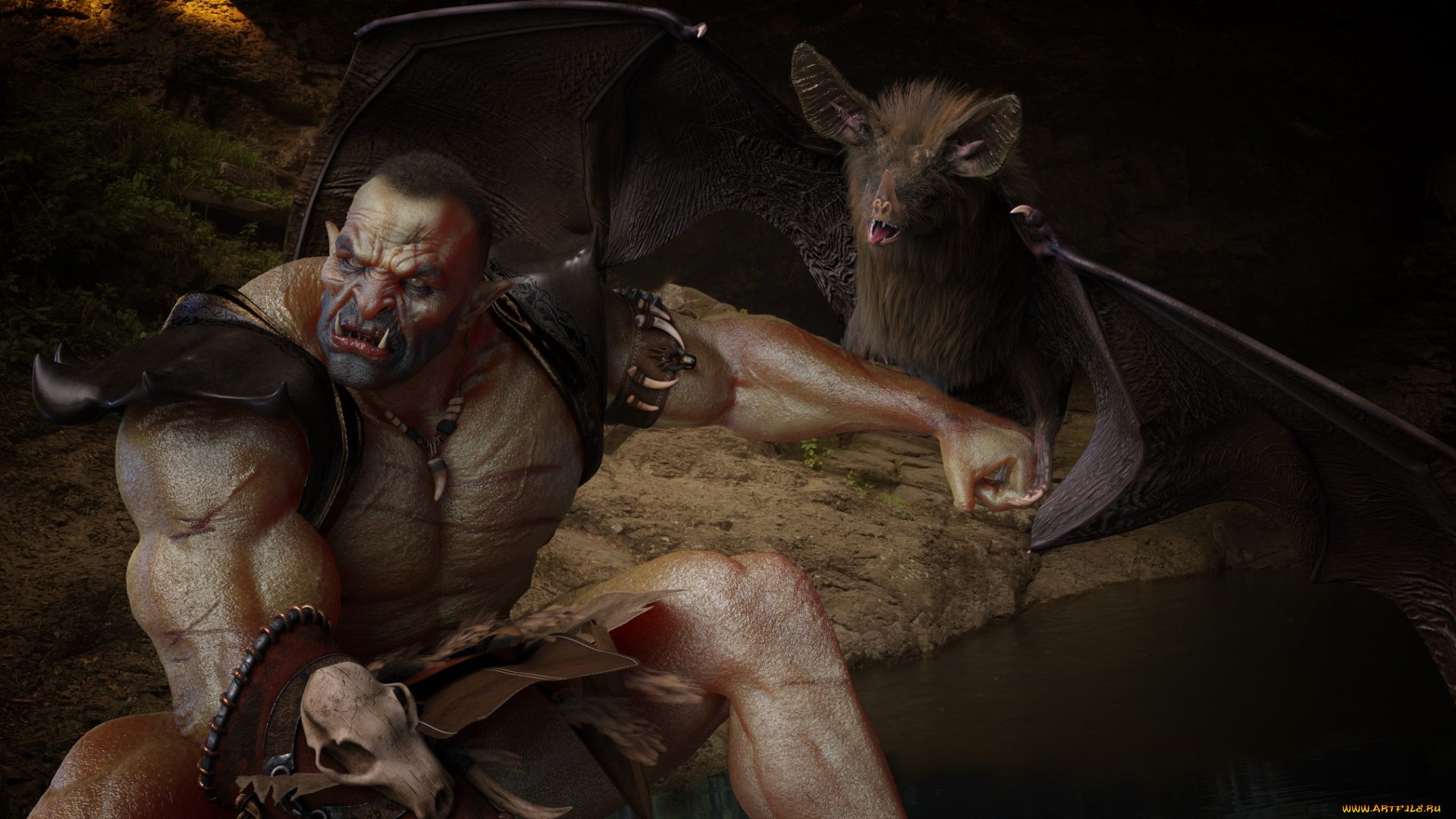 3д, графика, существа, , creatures, существо, крыса