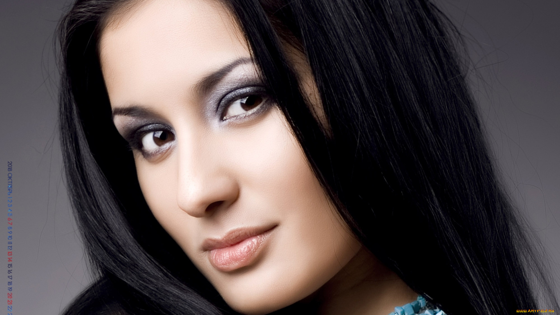 календари, девушки, взгляд, лицо, женщина