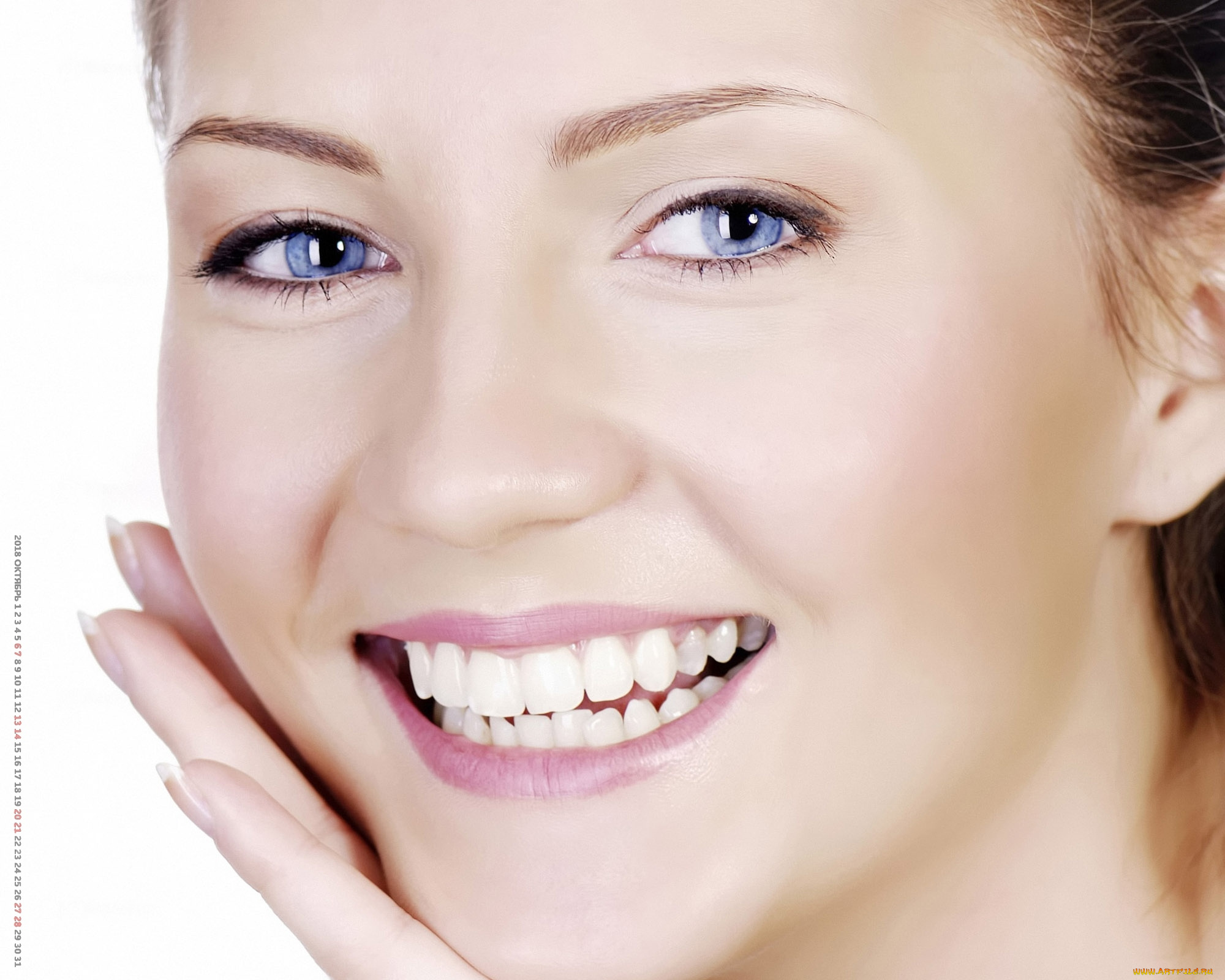 календари, девушки, лицо, женщина, взгляд, улыбка