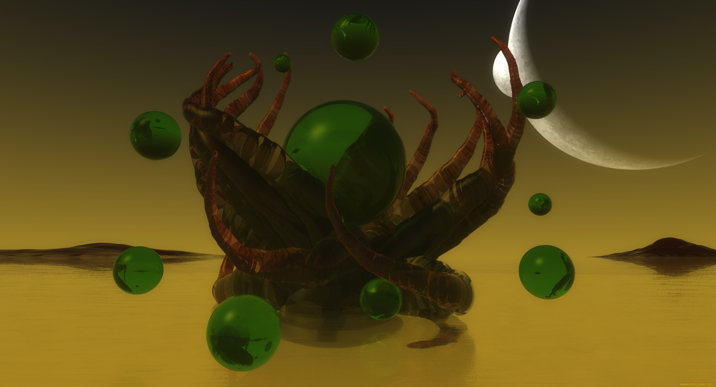 3д, графика, шары, , balls, фон, шары