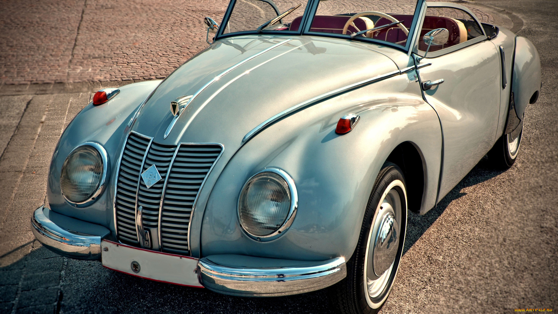 автомобили, классика, ретро, серебристый, кабриолет