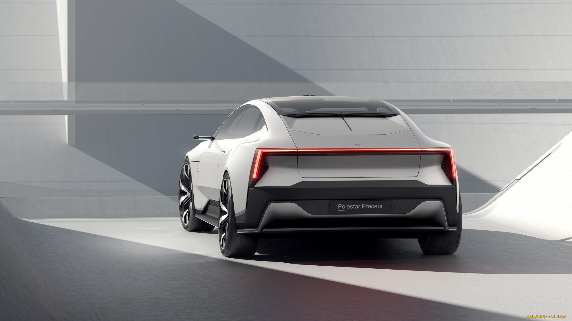polestar, precept, 2020, автомобили, polestar, белый, мост