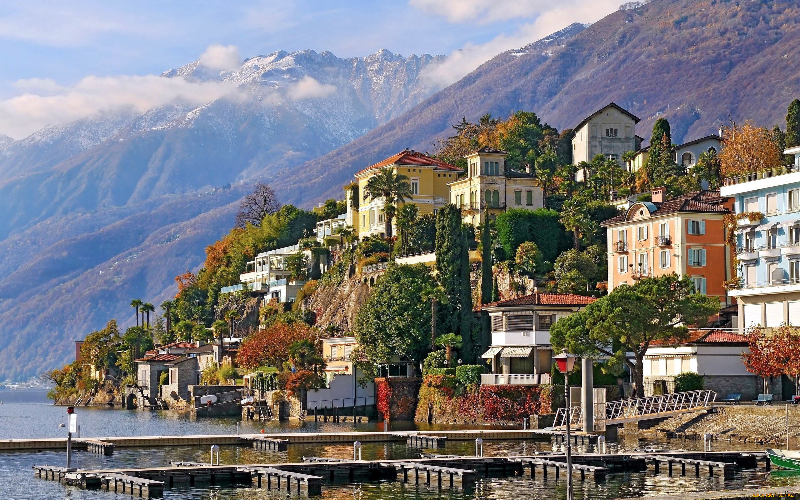 ascona, switzerland, города, -, панорамы