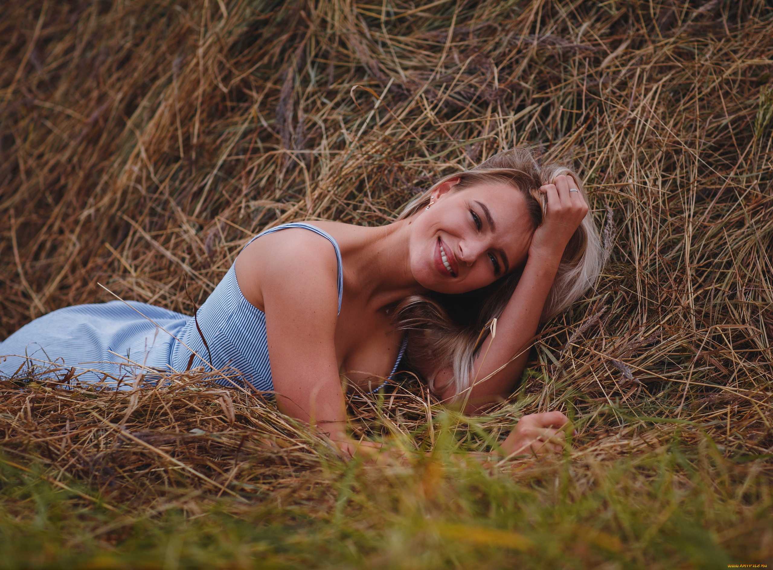 девушки, -, блондинки, , светловолосые, блондинка, сено