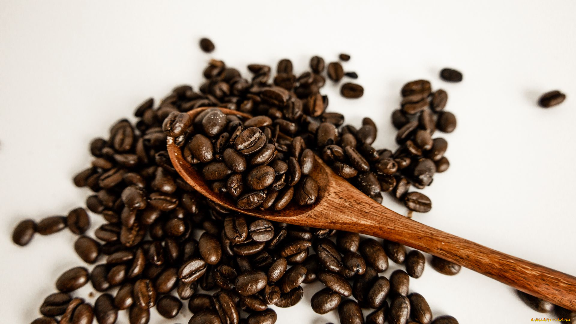 кофе, еда, , кофейные, зёрна, ложка, зерна