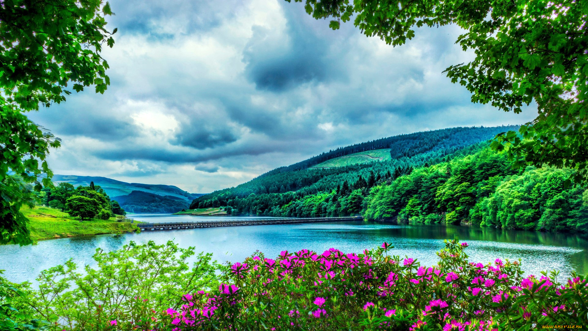 ladybower, reservoir, derbyshire, england, природа, реки, озера, ladybower, reservoir