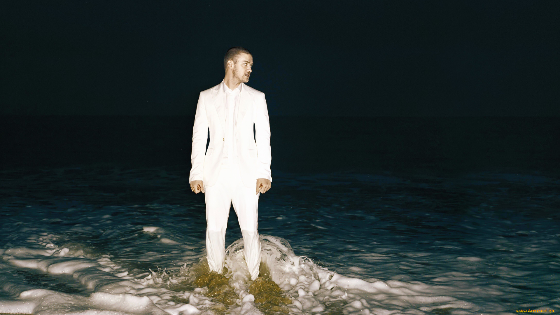 мужчины, justin, timberlake, костюм, море, пена