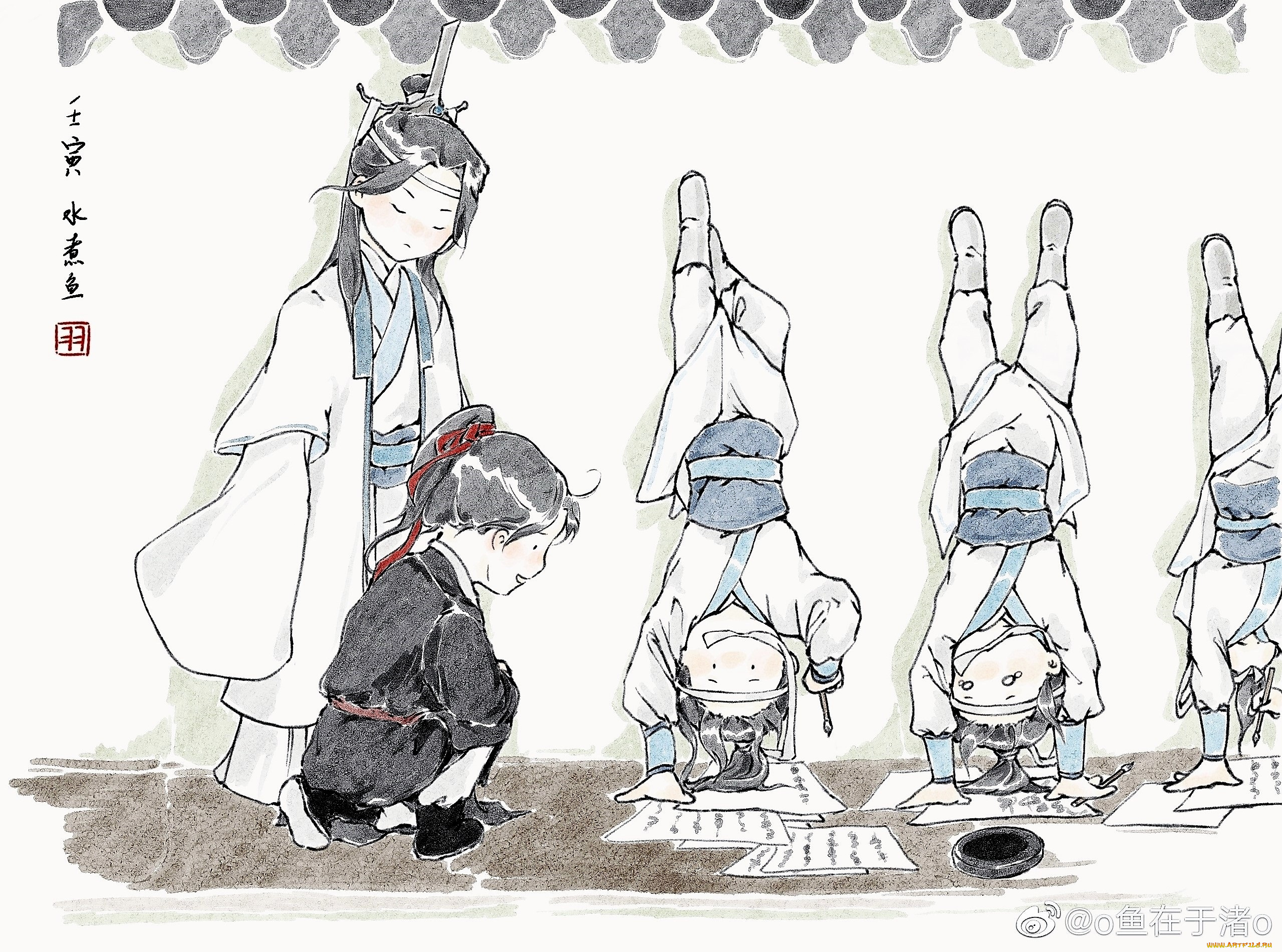 аниме, mo, dao, zu, shi, лань, ванцзи, вэй, усянь, адепты, тренировка