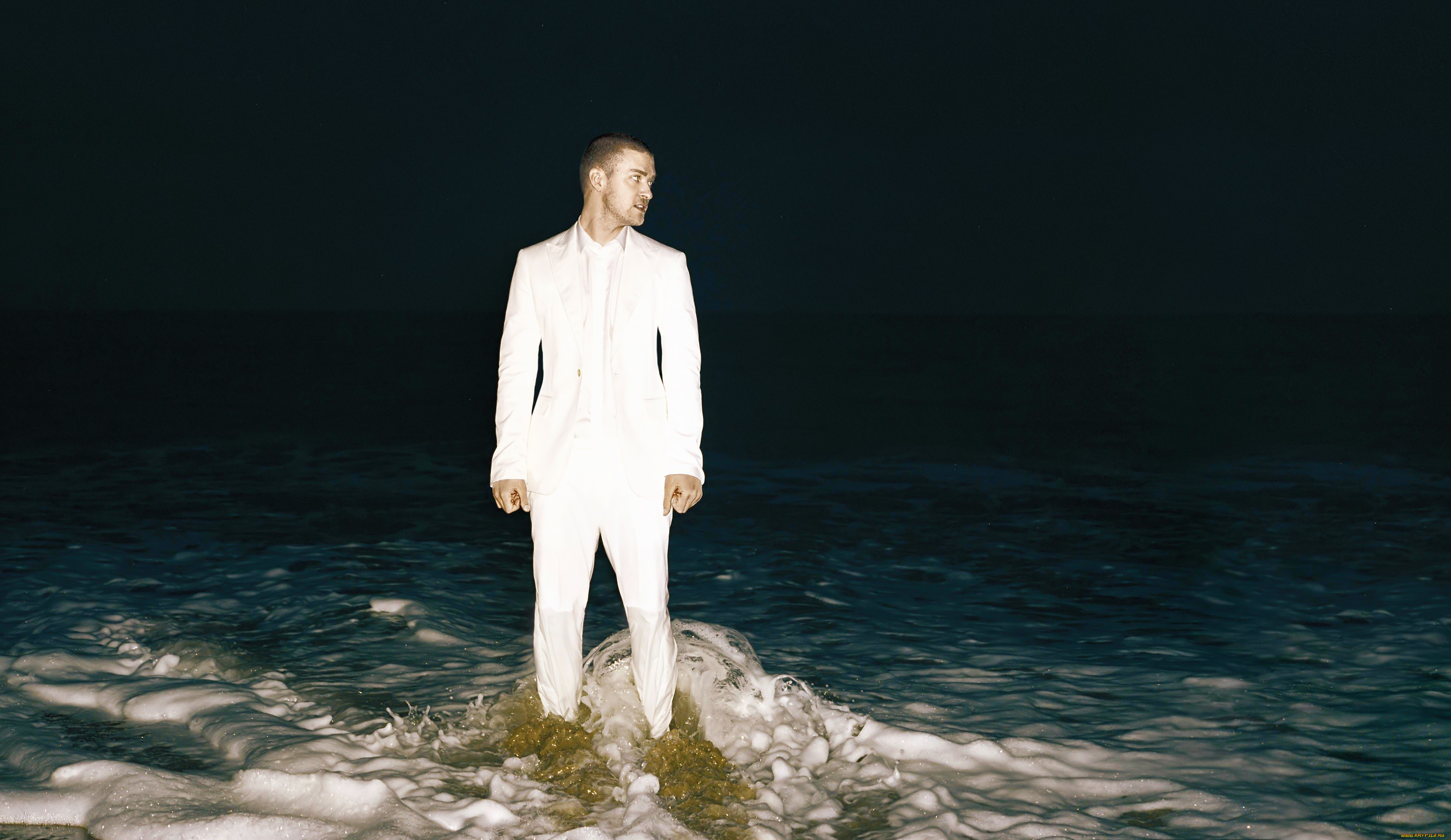 мужчины, justin, timberlake, костюм, море, пена