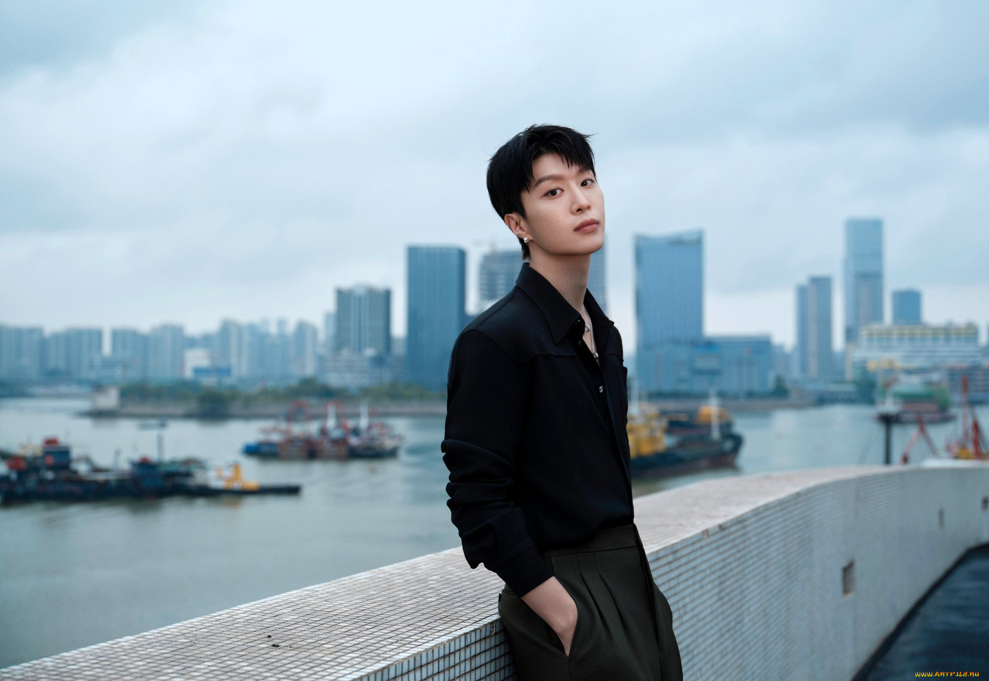 fan, chengcheng, мужчины, -unsort, актер, рубашка, город, река, корабли