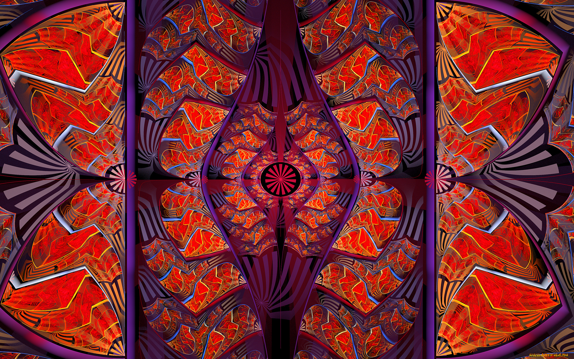 3д, графика, fractal, фракталы, узор, цвета, фон