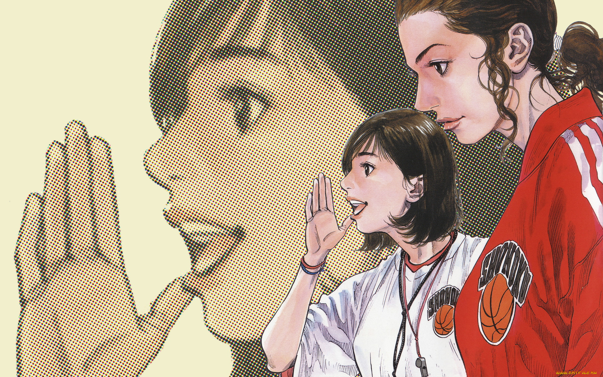 рисованные, люди, девушки