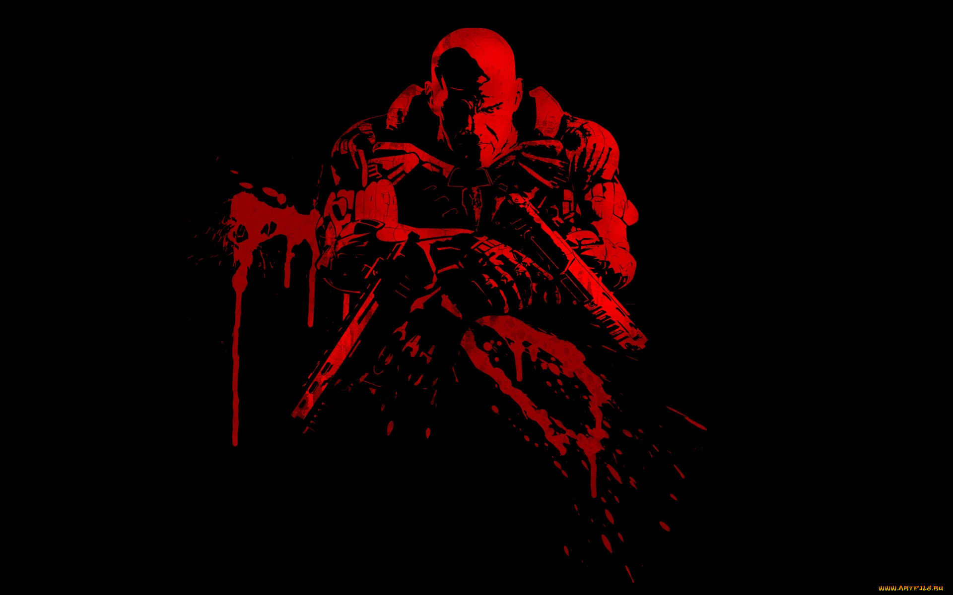 рисованные, минимализм, солдат, оружие