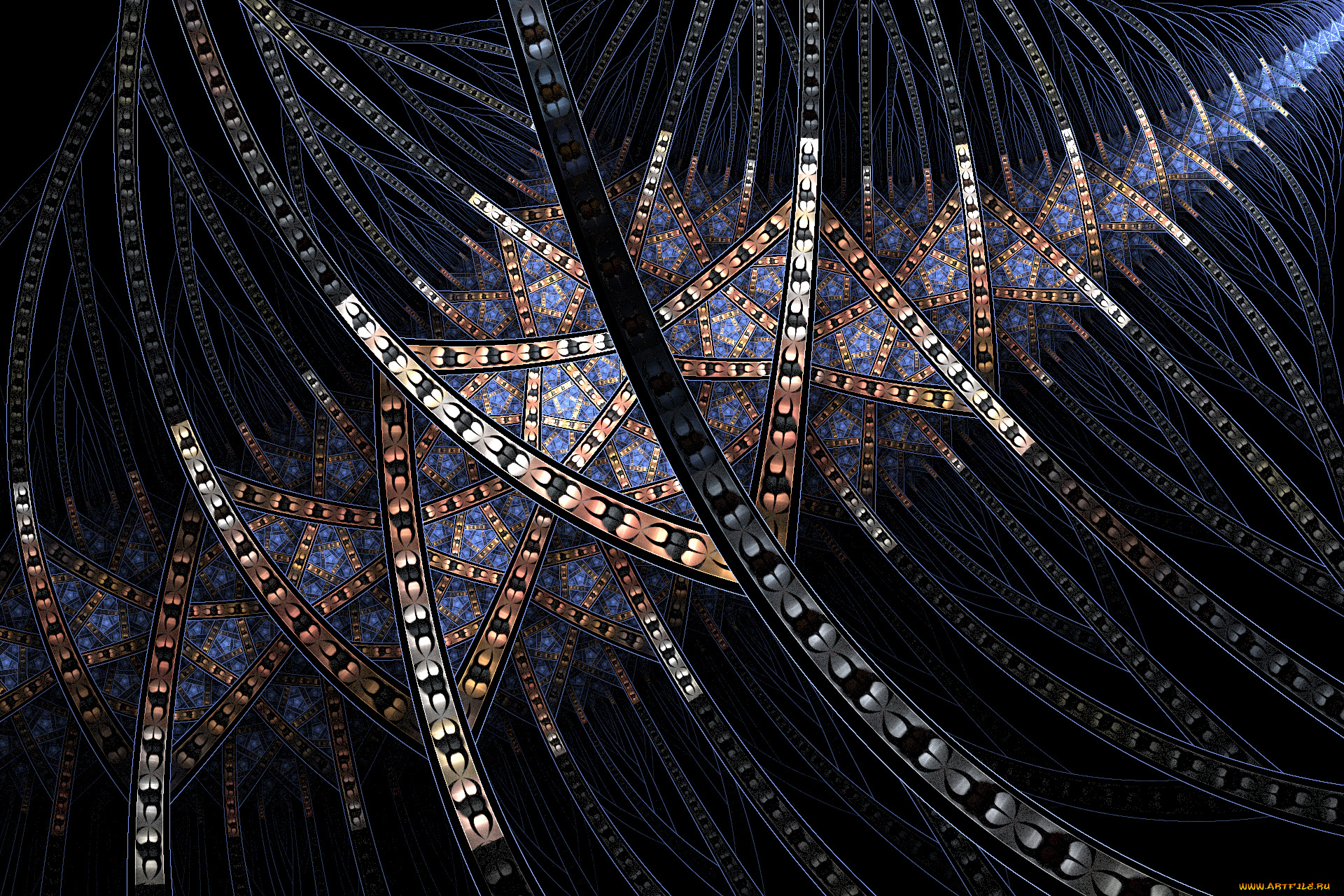 3д, графика, fractal, фракталы, фон, цвета, узор