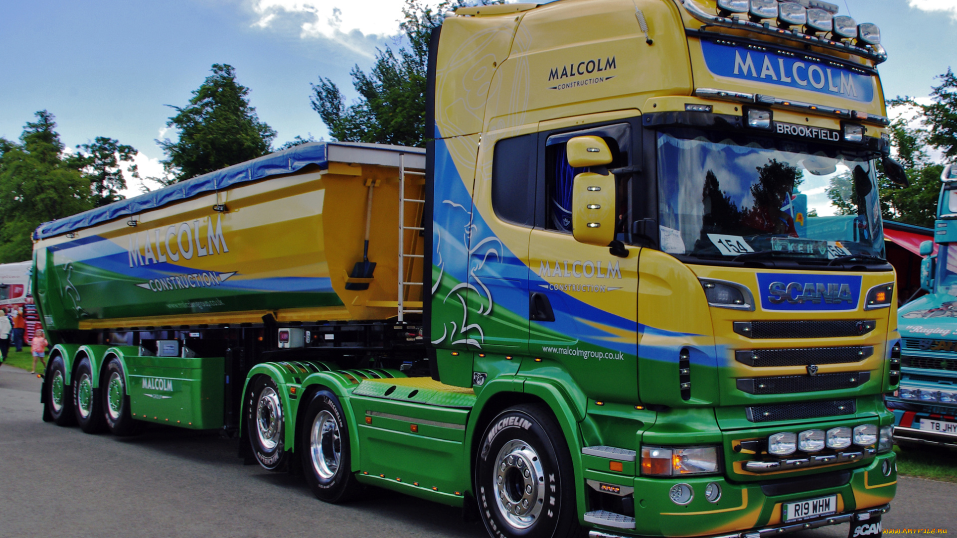 scania, r580, автомобили, scania, , выставка, улица, грузовик, тяжелый, тягач, седельный