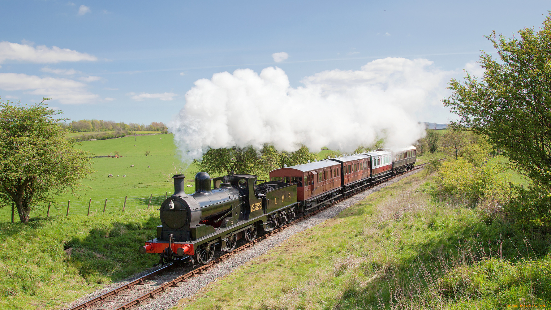 техника, паровозы, паровоз, дорога, железная