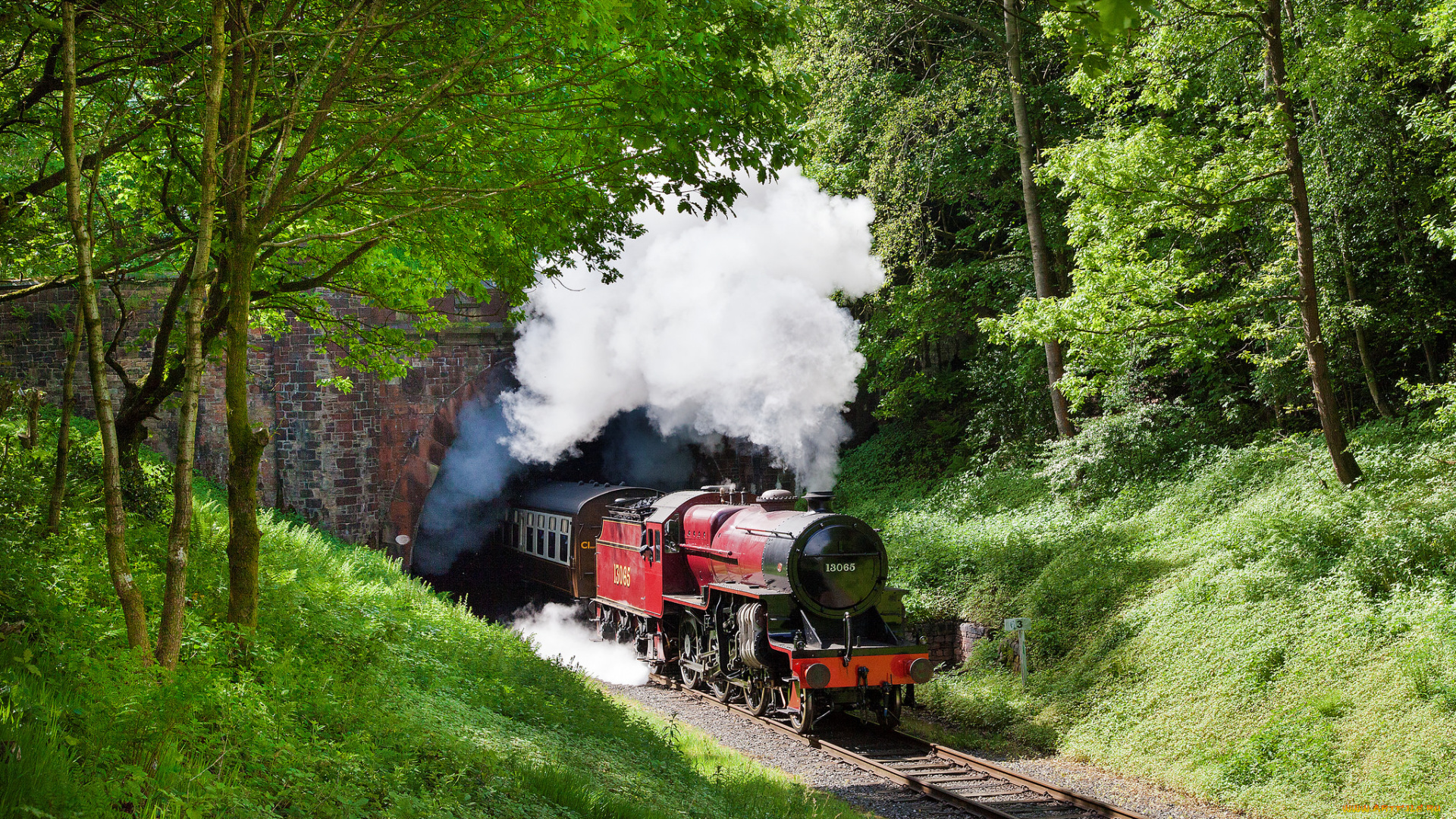 техника, паровозы, паровоз, дорога, железная