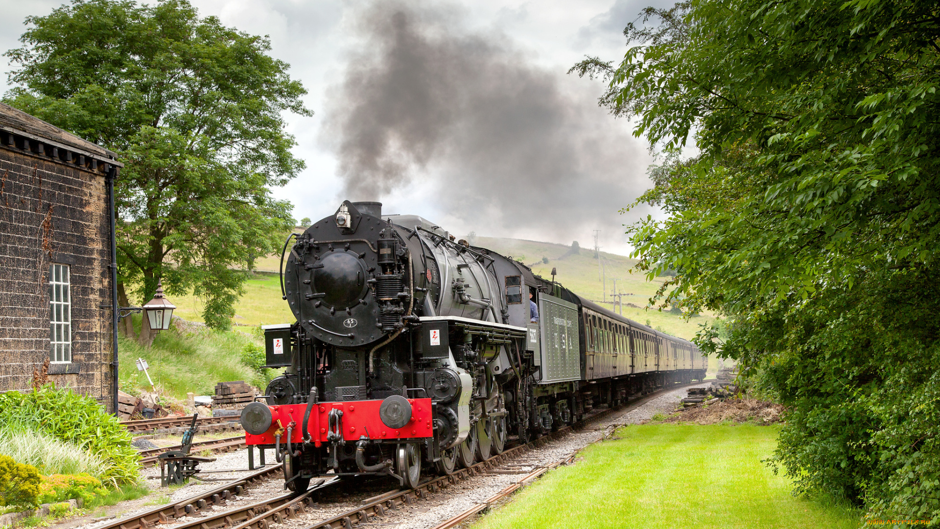 техника, паровозы, паровоз, дорога, железная