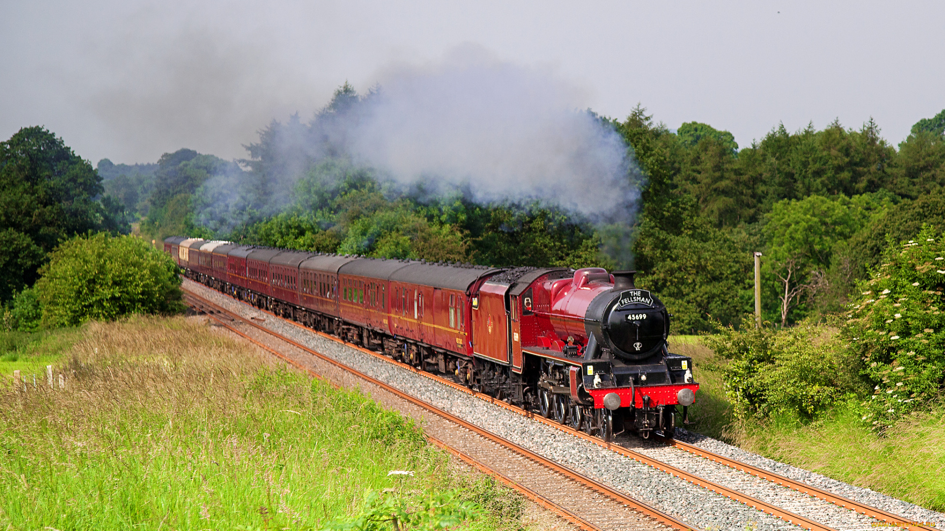 техника, паровозы, паровоз, дорога, железная