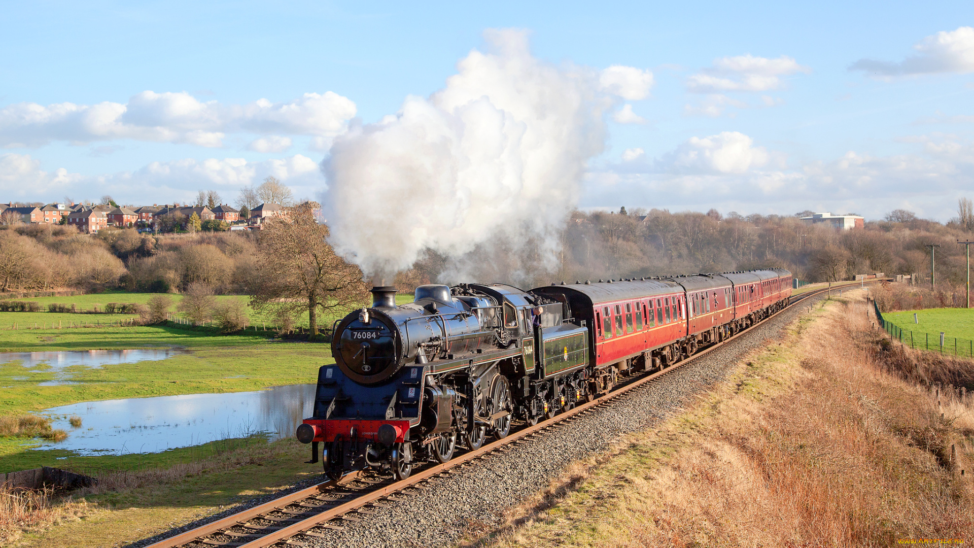 техника, паровозы, паровоз, дорога, железная