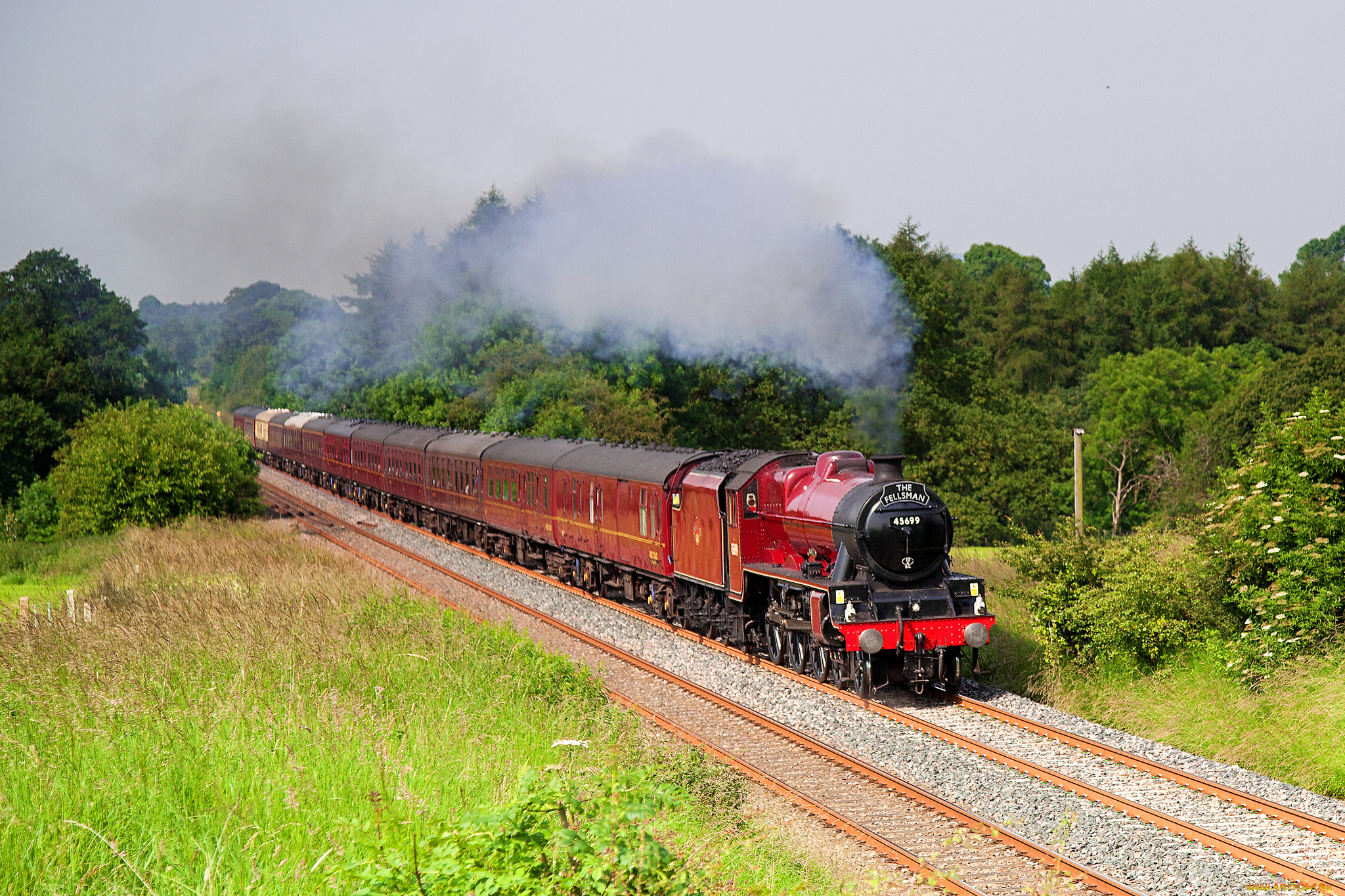 техника, паровозы, паровоз, дорога, железная