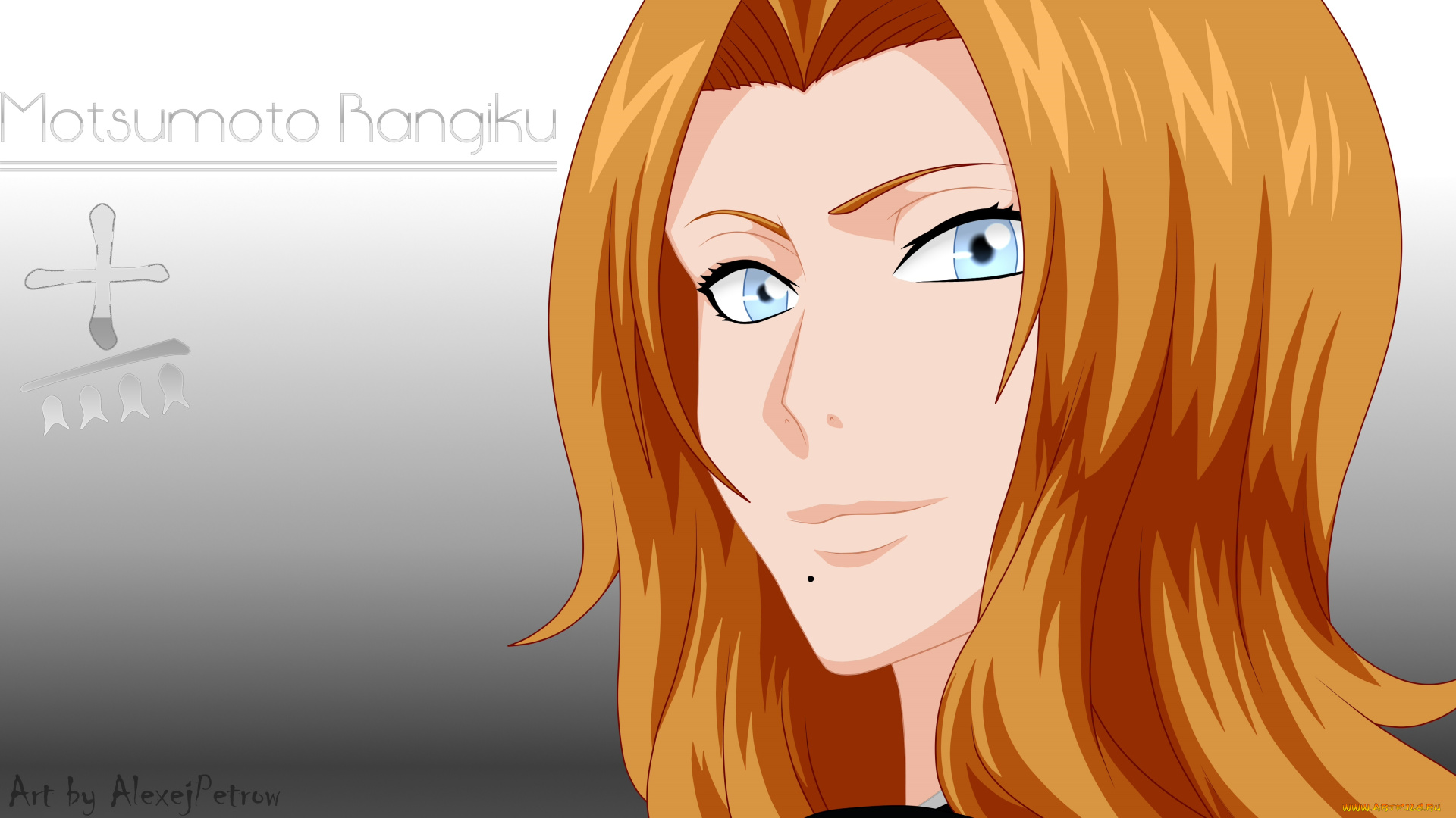 аниме, bleach, взгляд, фон, девушка