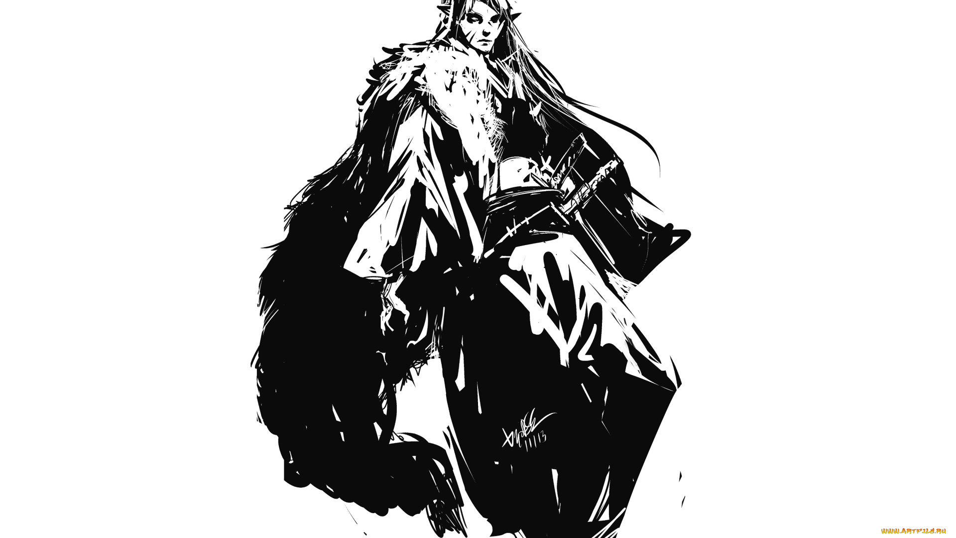 аниме, inuyasha, арт, инуяша, сешимару, демон-пёс