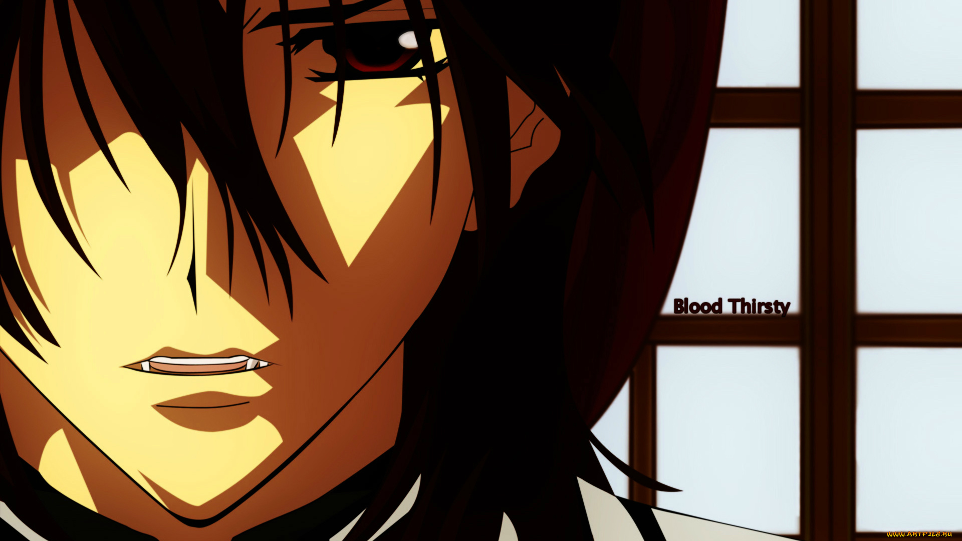 аниме, vampire, knight, matsuri, hino, art, клыки, чистокровный, вампир, kuran, kaname, vampire, knight