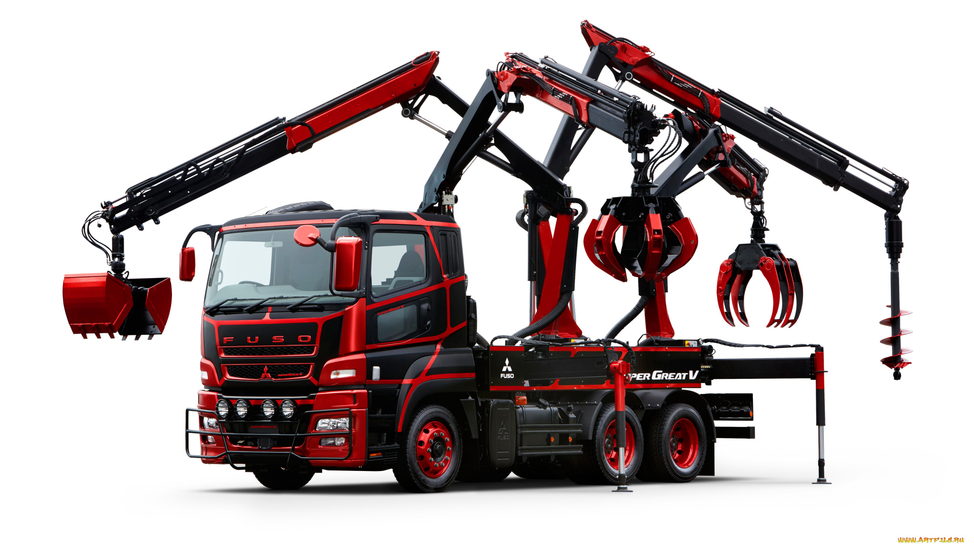 автомобили, mitsubishi, 2015г, concept, spider, great, v, fuso