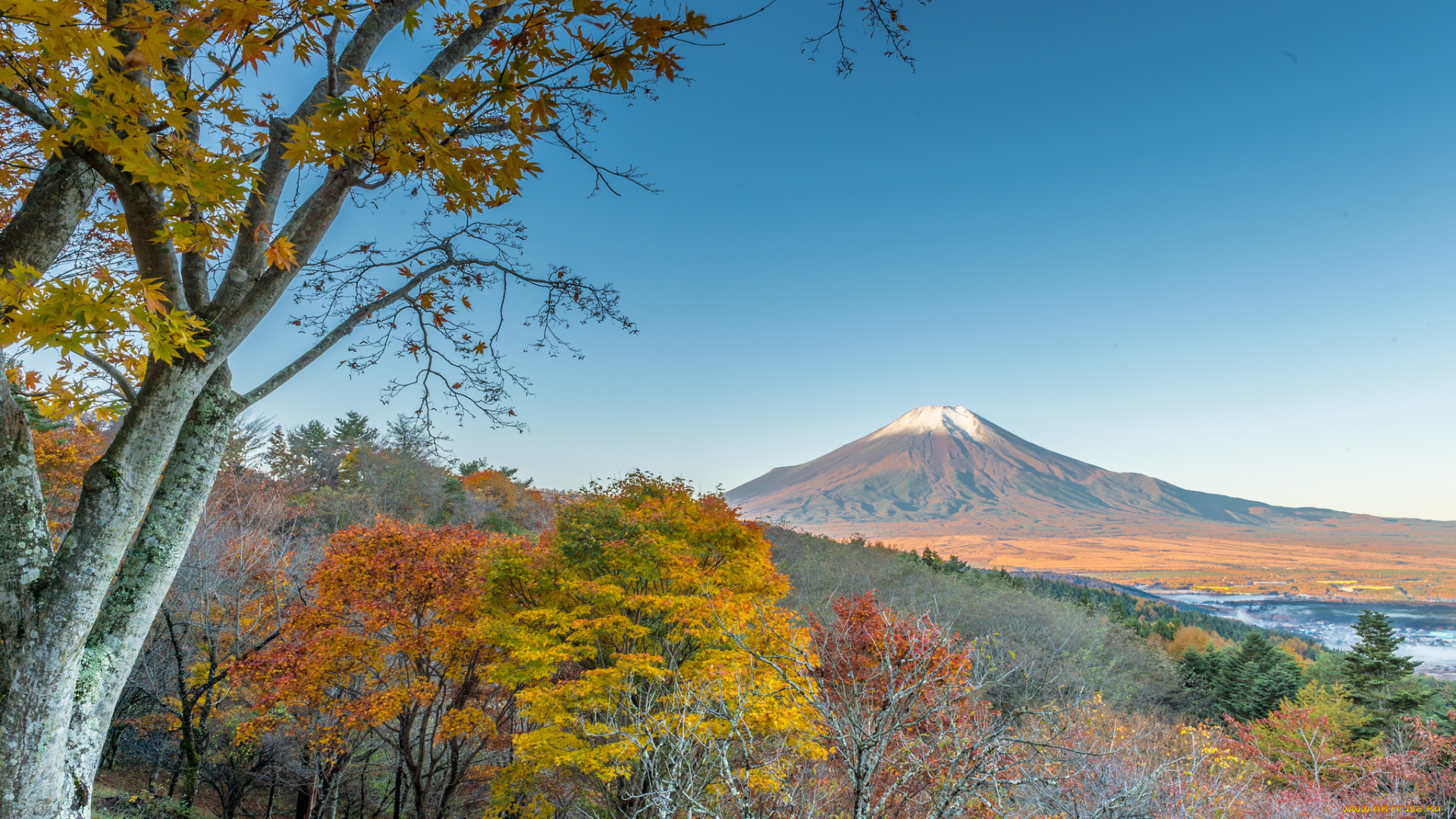 природа, горы, небо, осень