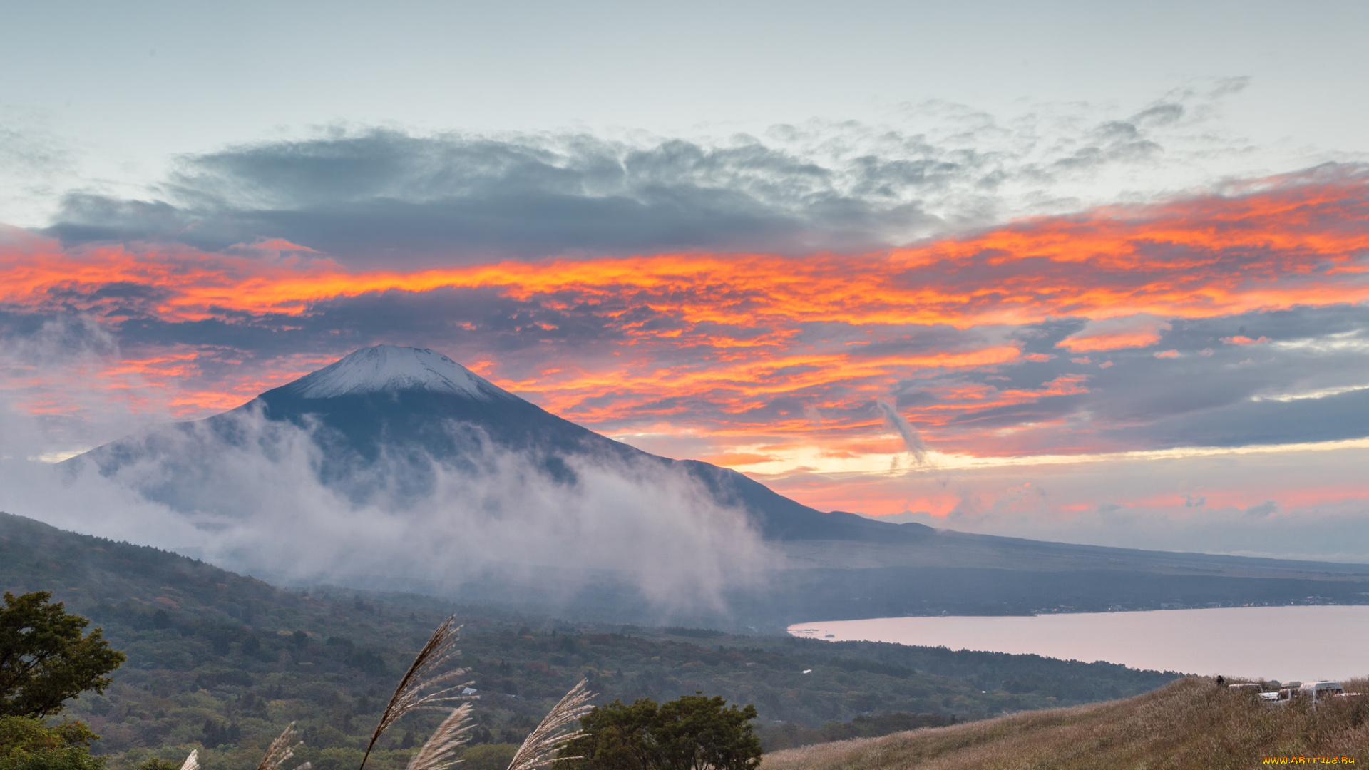 природа, горы, небо, вечер, гора