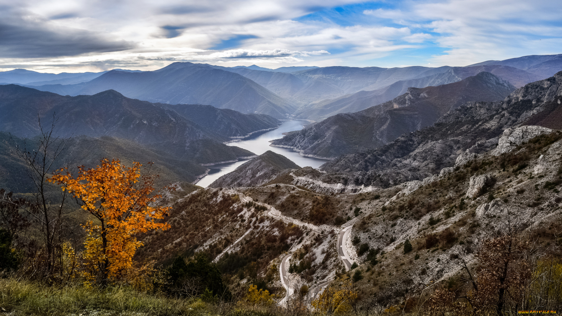 природа, восходы, закаты, лес, река, горы, осень, деревья