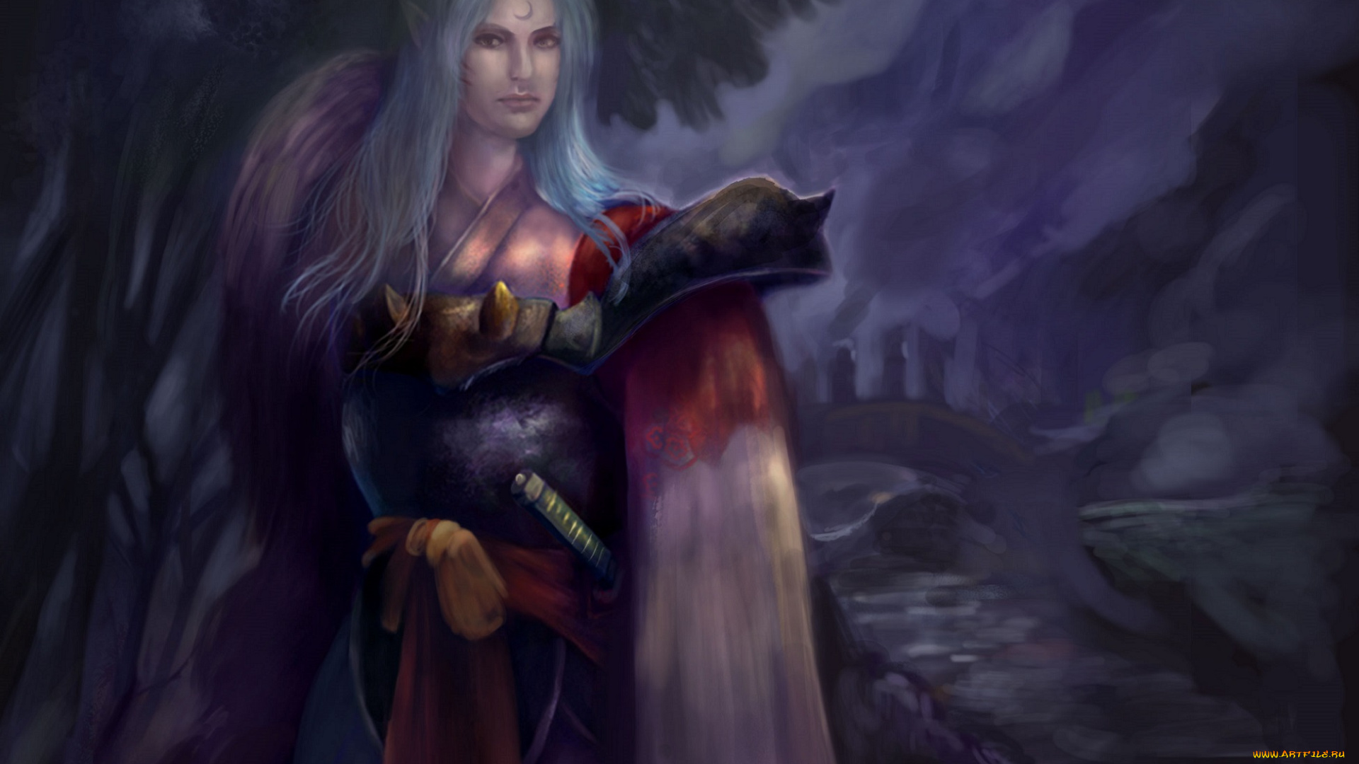 разное, арты, арт, аниме, инуяша, сешимару, демон-пёс