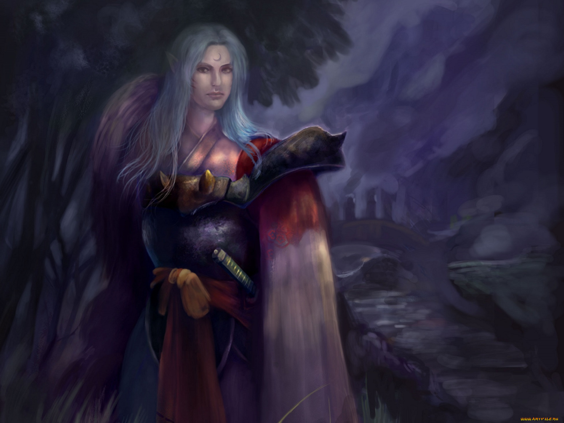 разное, арты, арт, аниме, инуяша, сешимару, демон-пёс