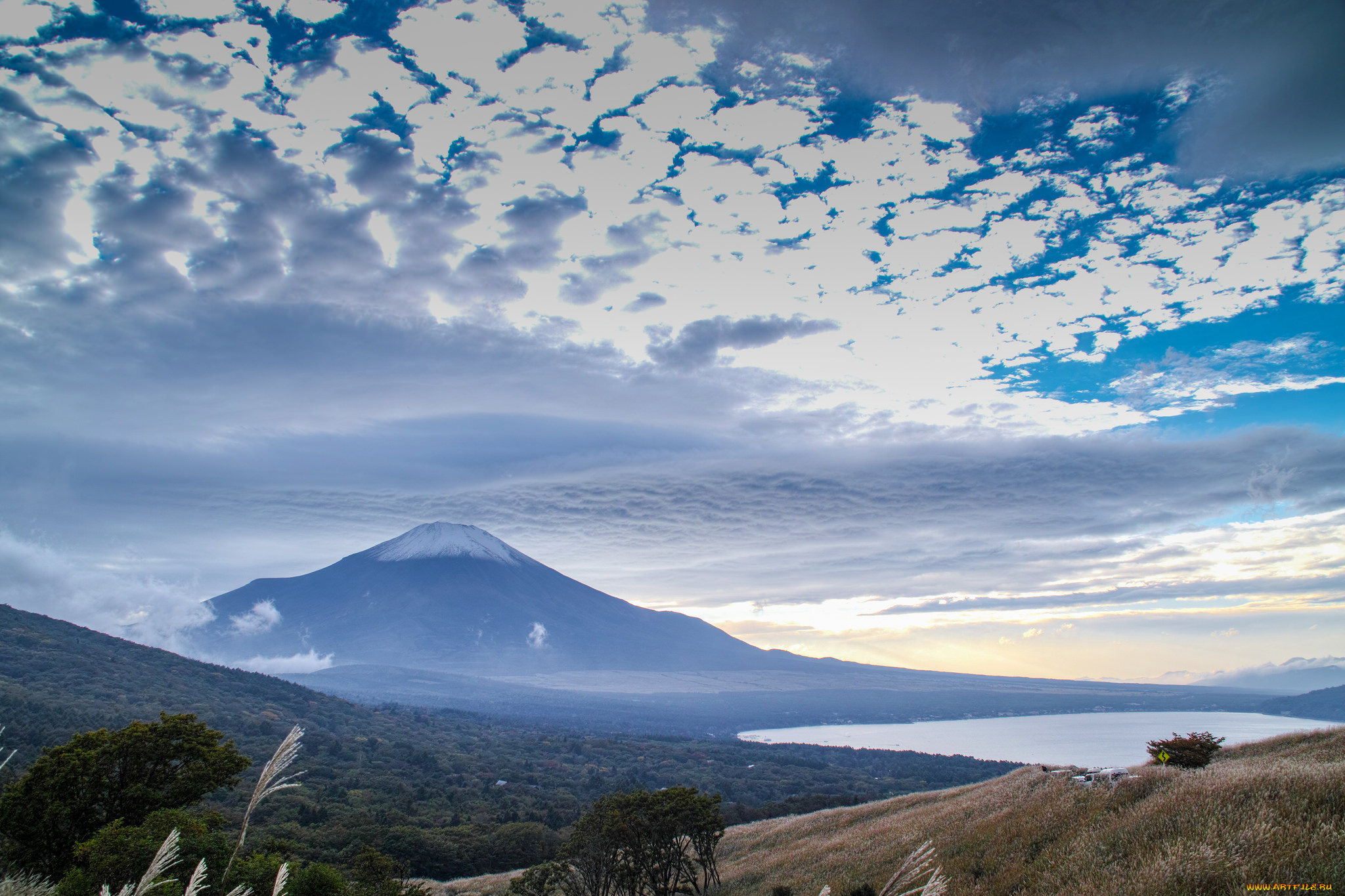 природа, горы, восход, гора
