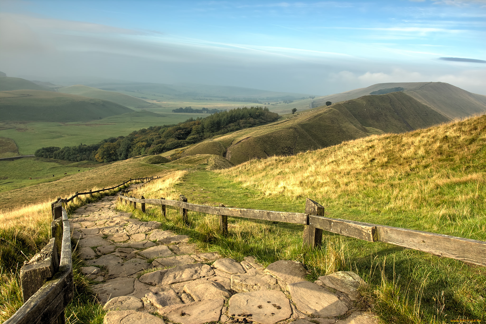 природа, дороги, тракт, равнина