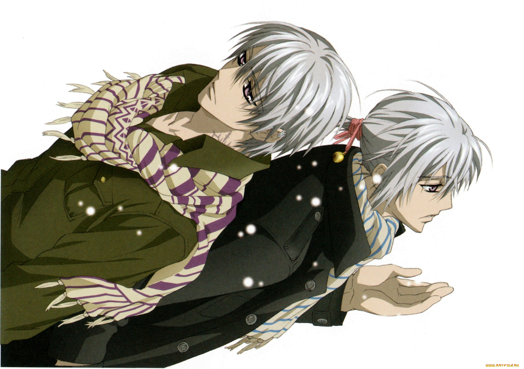 аниме, vampire, knight, братья, близнецы, ichiru, kiryu, art, matsuri, hino, vampire, knight, рыцарь-вампир, zero