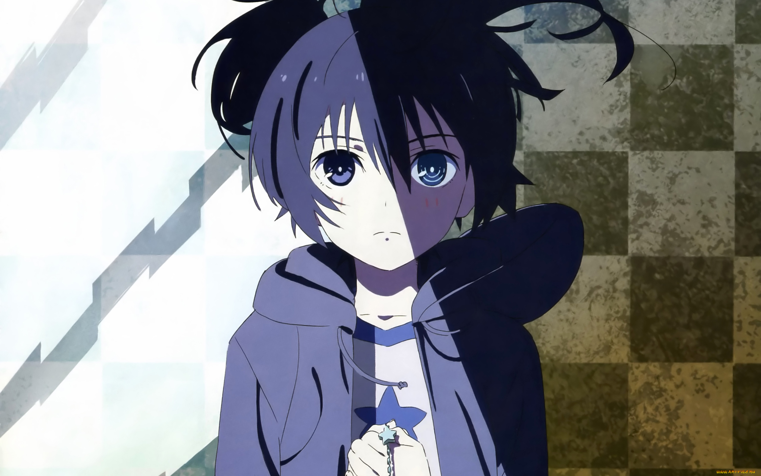 аниме, black, rock, shooter, арт, kuroi, mato, black, rock, shooter