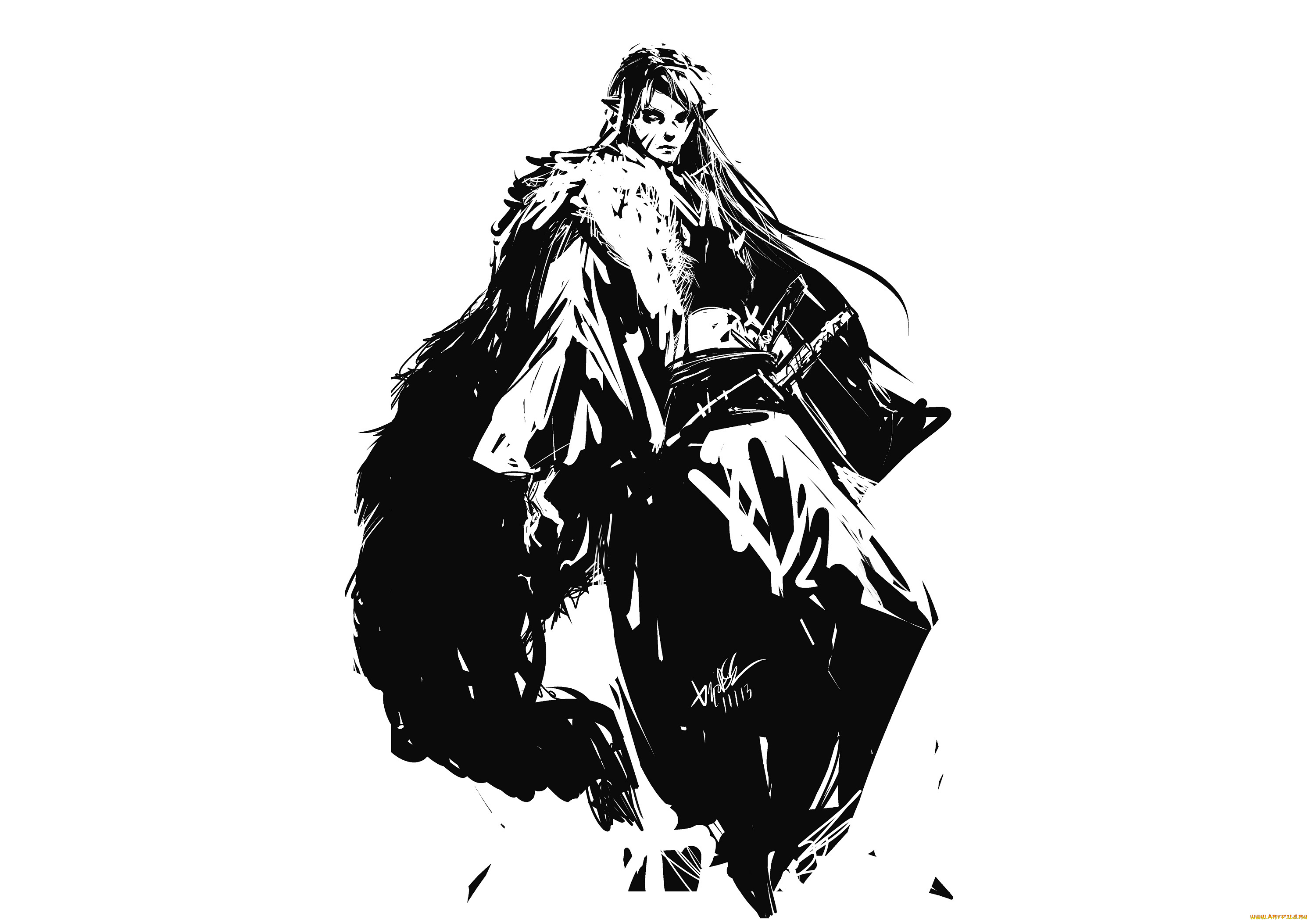 аниме, inuyasha, арт, инуяша, сешимару, демон-пёс