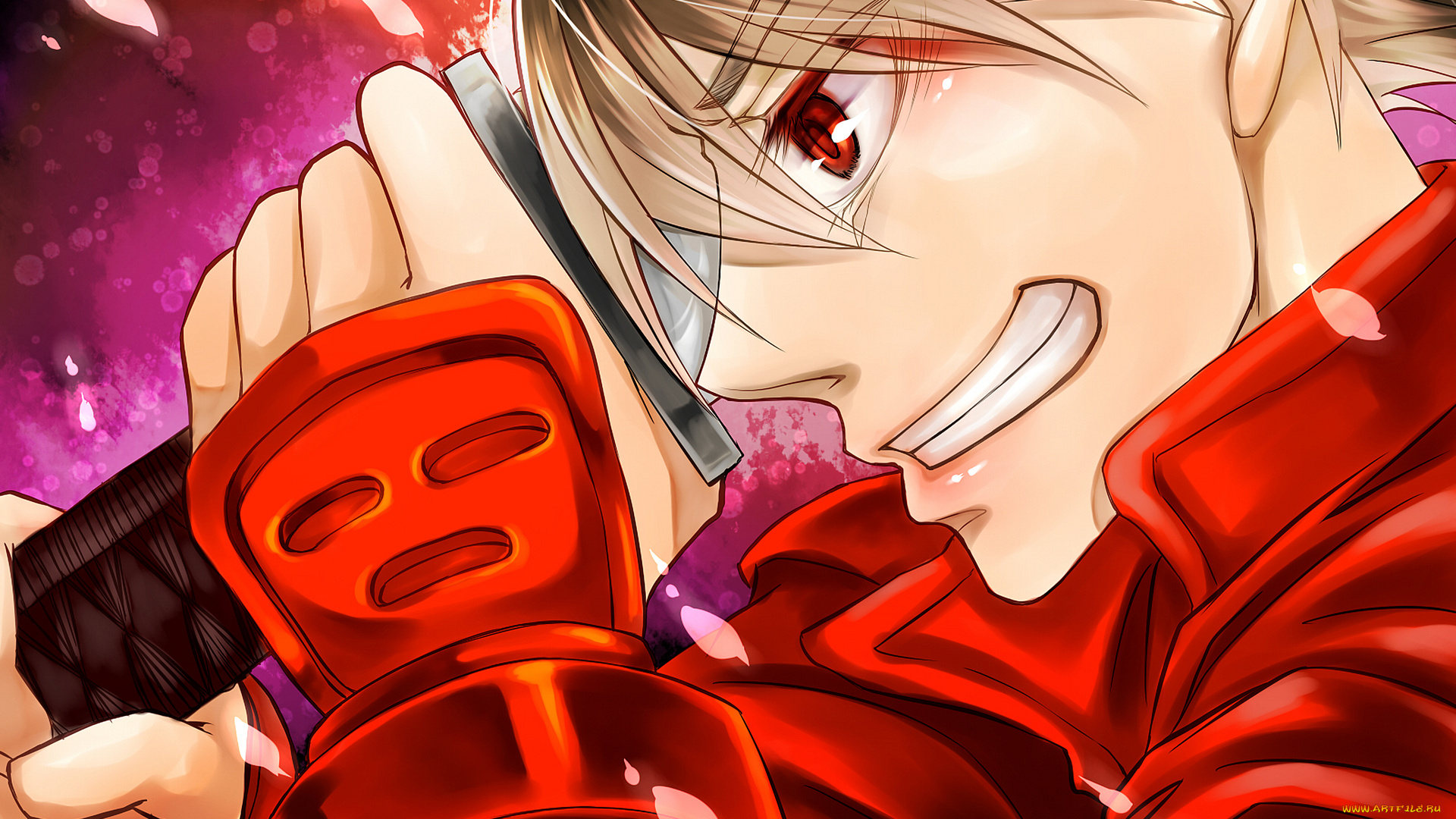 аниме, drifters, парень, фон, взгляд