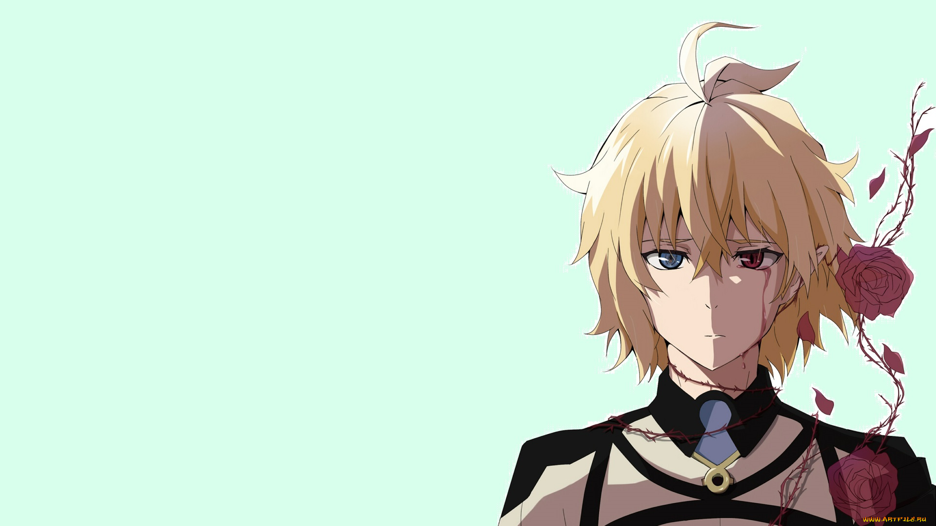 аниме, owari, no, seraph, hyakuya, mikaela