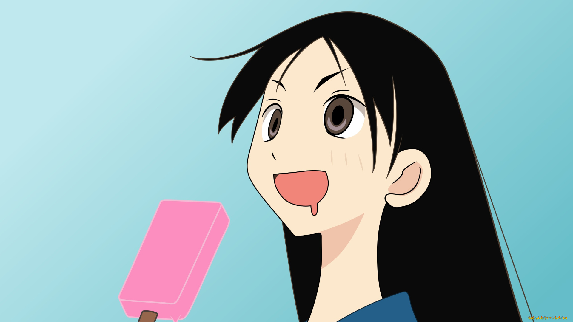 аниме, sayonara, zetsubo, sensei, фон, взгляд, девушка