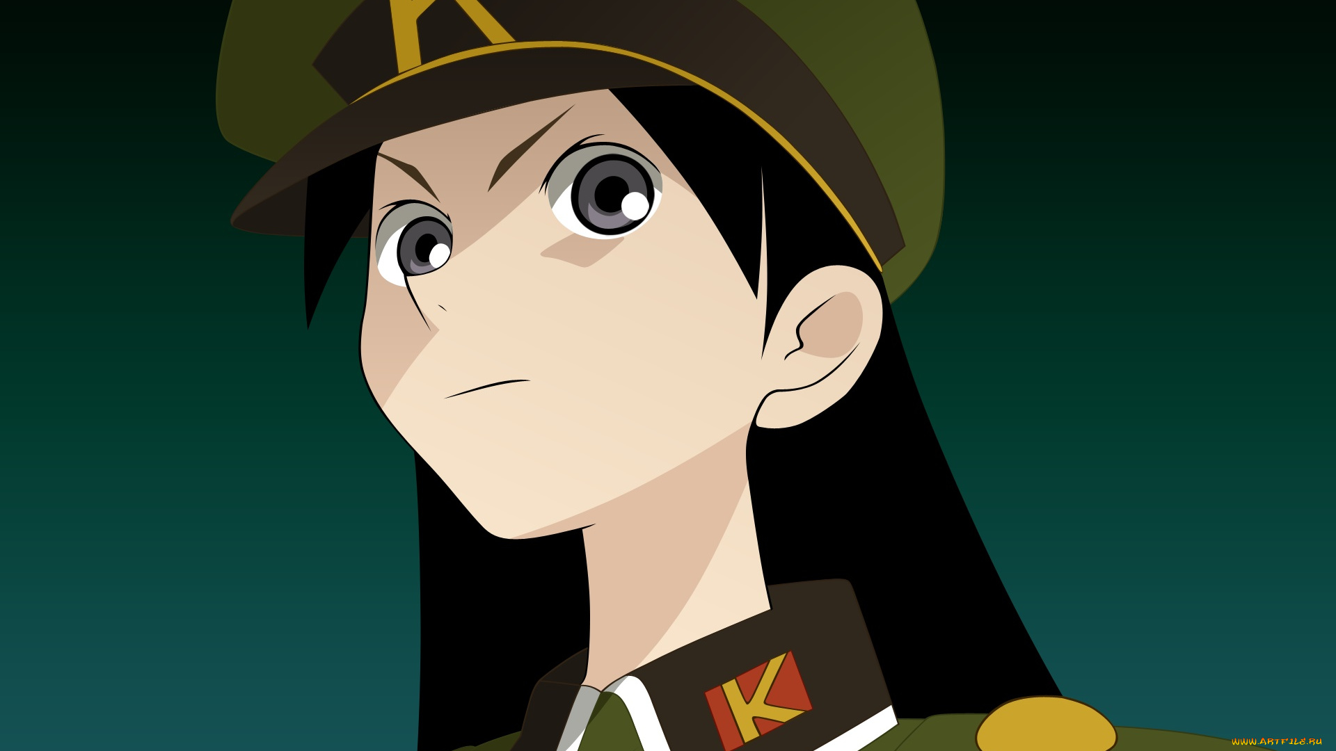 аниме, sayonara, zetsubo, sensei, фон, взгляд, девушка