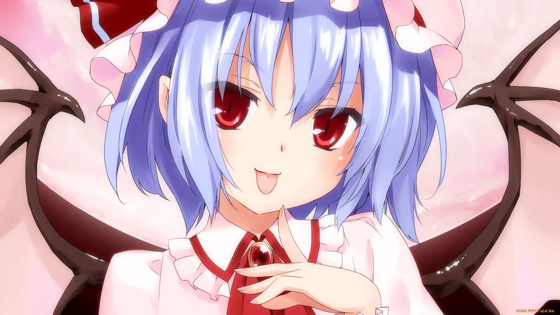 аниме, touhou, девушка, фон, взгляд